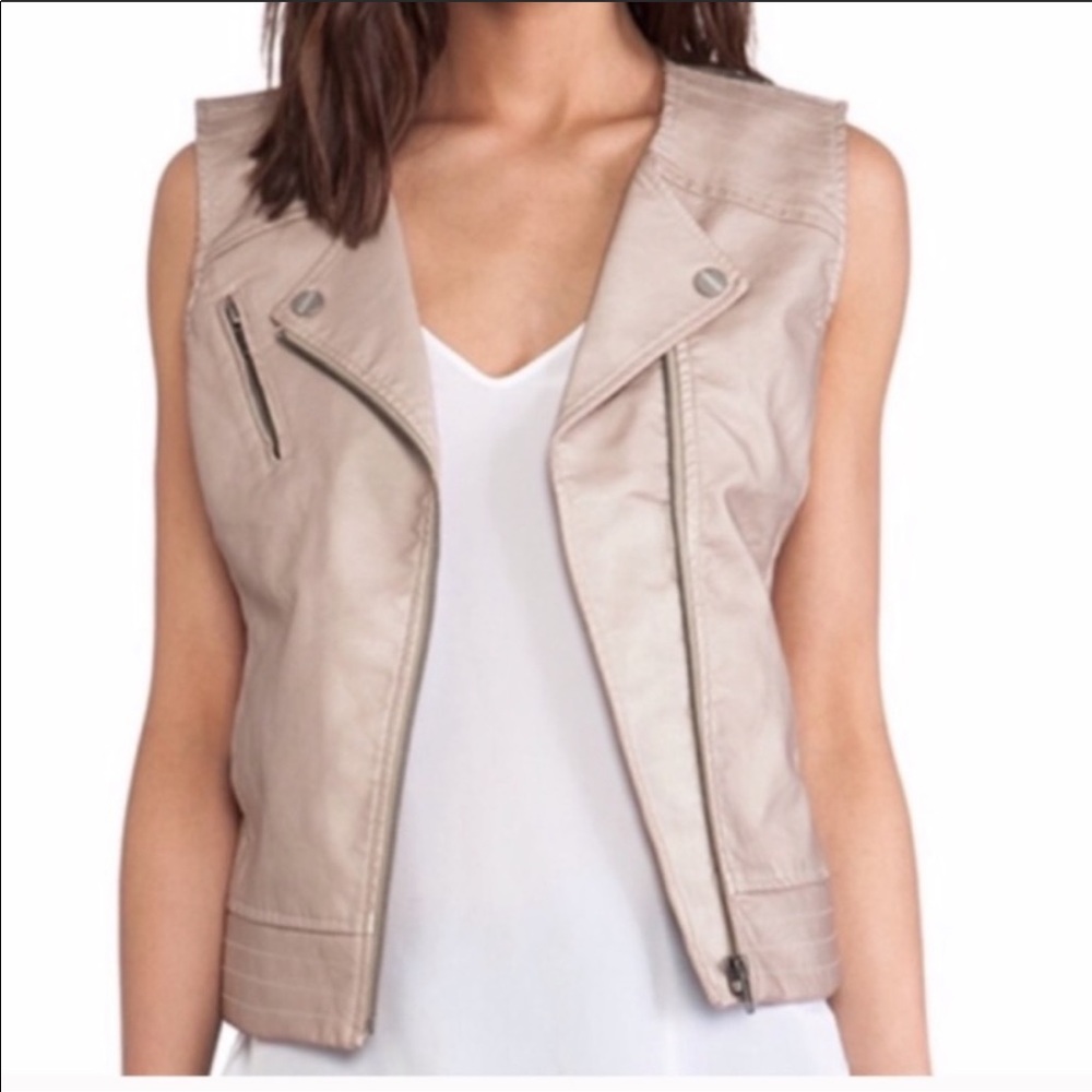 Sanctuary Vegan Leather “Rebel” Moto Vest